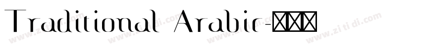 Traditional Arabic字体转换